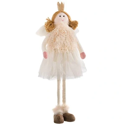 Image de WeRChristmas Figurine de fée Noël avec Pieds réglables, Multicolore, 40 70 cm