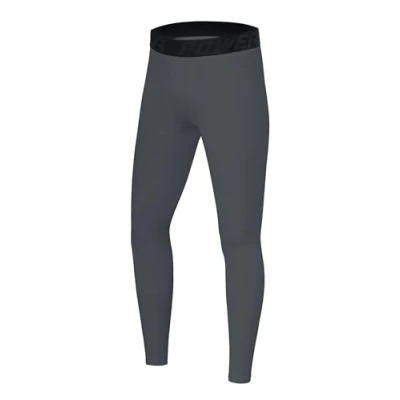 Image de PowerLayer Legging Couche de Base pour Le Sport Bas Compression Running Garcon Gris Foncé, 10 12 Ans