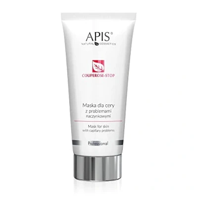 Image de APIS couperose STOP Masque pour la peau avec problèmes de vitamine C, kiwi, citron, rose du chien, ginko Soulagement sensible 200 ml