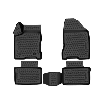 Image de Element Tapis de Sol sur Mesure en Caoutchouc Compatible avec Mercedes GLE Class Coupe 2015 2019, Noir