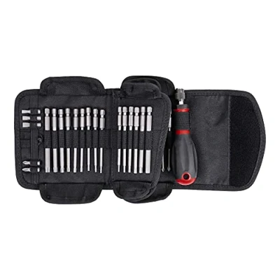 Image de STIER Jeu de tournevis avec lames rechange 38 pcs, support 1/4&quot;, embouts Phillips, Torx, Pozidriv, à 6 pans, fente