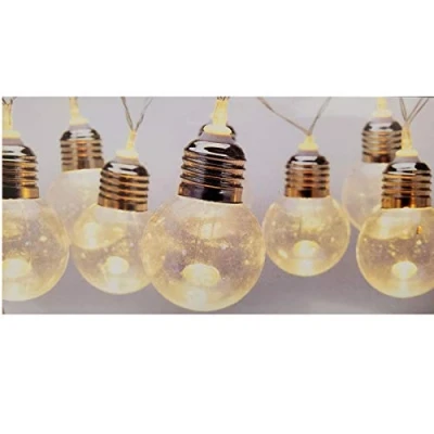 Image de Koopman International Light Bulbs Party String Set of 10 Warm White LED Lights Battery Operated