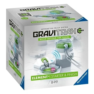 Image de Ravensburger Gravitrax POWER Eléments Starter &amp; Finish 26810 Jeu de construction STEM Circuits billes créatifs Fonction électronique Enfants 8 ans et plus Version française