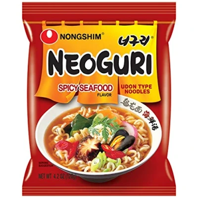 Image de Nongshim Neoguri Noodles, Spicy Seafood, 4.2 Ounce (Pack of 16)