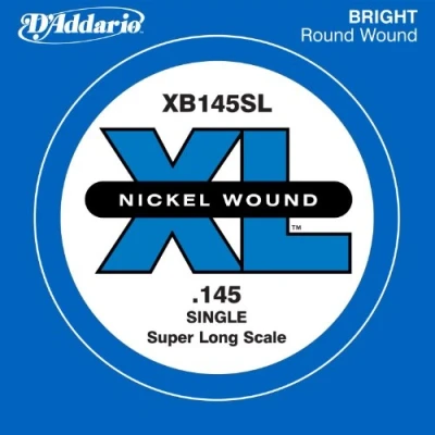 Image de D&#039;Addario XB145 Corde seule extra longue avec filet en nickel pour basse Calibre .145