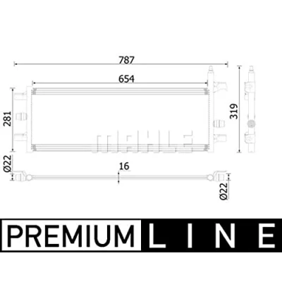 Image de Radiateur basse température, intercooler MAHLE ORIGINAL CIR 35 000P
