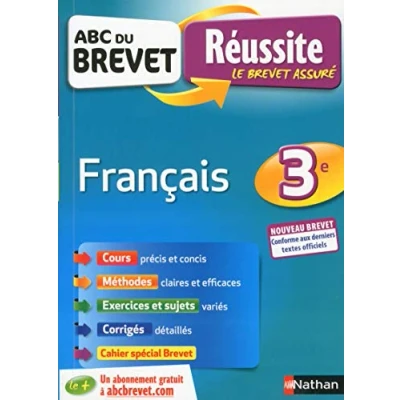 Image de Français 3e ABC du Brevet Réussite 2022 Cours, Méthode, Exercices Livre d’occasion Correct