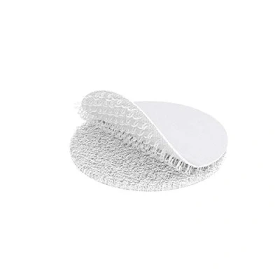 Image de KabelDirekt Points adhésifs ø 15 mm (Points Auto agrippants Hook &amp; Loop, Double Face, Blanc)