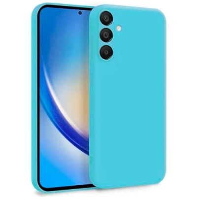 Image de MyGadget Coque pour Samsung Galaxy A35 5G Case Protection Rigide Anti Choc avec Doublure Microfibre Turquoise