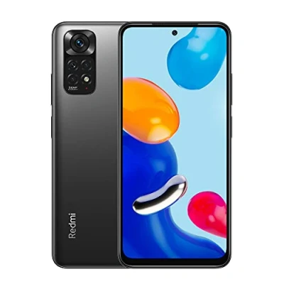 Image de Xiaomi Redmi Note 11 Smartphone 6.43&quot; FHD + DotDisplay, 90Hz FHD+ AMOLED 50MP Al Quad Camera, 5000mAh (typ) Battery, Dual SIM 6G 128GB Graphite Grey [Global Version]