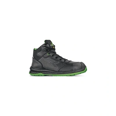 Image de U Power Chaussures de sécurité Hautes éco durables Niagara Environnements secs S3 SRC CI ESD 45 Noir/Vert