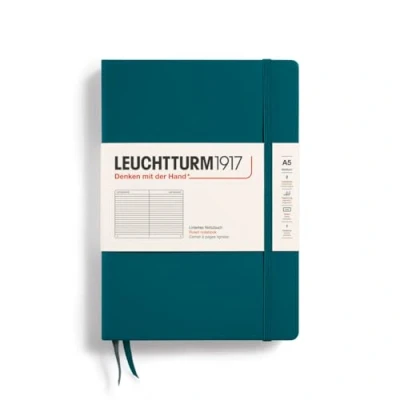 Image de LEUCHTTURM1917 359692 Carnet de notes Medium (A5), Couverture rigide, 251 pages numérotées, Pacific Green, ligné