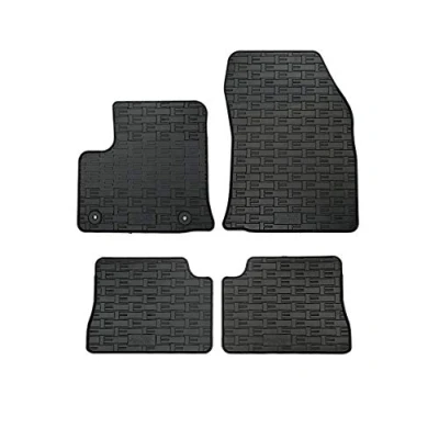 Image de AutoStyle CK ROP01 Ensemble de tapis sol caoutchouc avant et arrière 4 noir OPEL: Corsa F 3/5 portes, PEUGEOT: 208 II portes