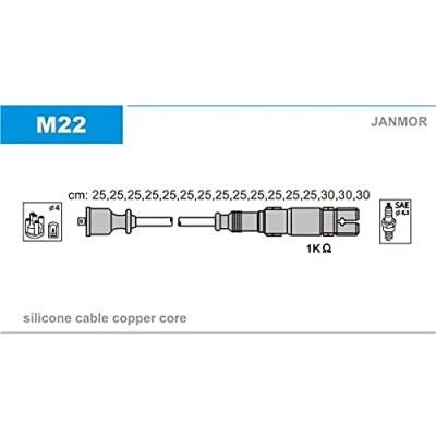 Image de JANMOR M22 Jeu De Fils d&#039;Allumage MERCEDES BENZ: Classe ML, CLS Coupe, SL Cabriolet