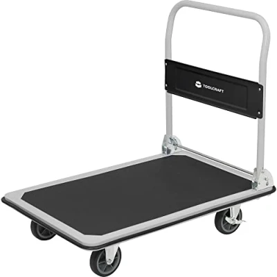 Image de Chariot à main TOOLCRAFT 2303575 pliable, avec système de blocage acier, PP, Polyuréthane thermoplastique Charge max: 1