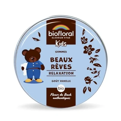 Image de BIOFLORAL KIDS Beaux Rêves BIO 45 Gommes Relaxation Fleurs de Bach Authentiques Sans Alcool