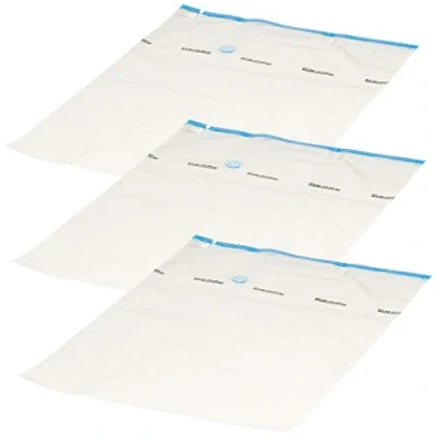Image de 3 sacs de rangement sous vide pour textiles 80 x 120 cm [Pearl]