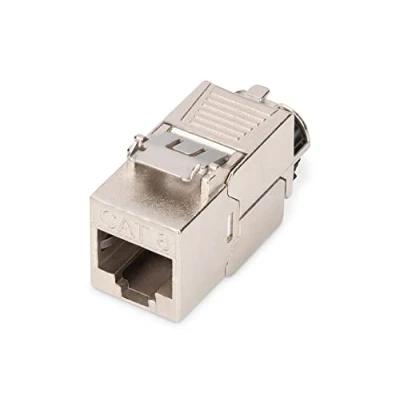 Image de DIGITUS Module Keystone Cat 8.1 1 pièce RJ45 Prise réseau Cat8 Blindé 2000 MHz 25GBase T &amp; 40GBase 25 Gbit/s 40 AWG 26/7 à 22/1 Montage sans Outils