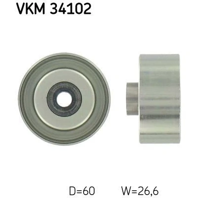Image de SKF VKM 34102 Galet Enrouleur FORD: Tourneo Connect, Transit Connect Mk1 Van