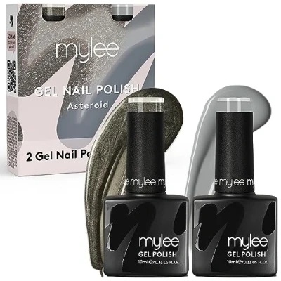 Image de Mylee Asteroid Duo Vernis à Ongles Gel Set 2x10ml UV/LED Nail Art Manucure Pédicure pour Usage Professionnel et Domestique Longue durée facile utiliser
