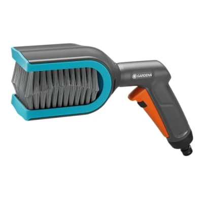 Image de Gardena Cleansystem brosse pour store : lamelles en C ou Z, nettoyage facile des lamelles, tête de rotative, avec raccord à l&#039;eau, verrouillage continu pratique(18850 20)