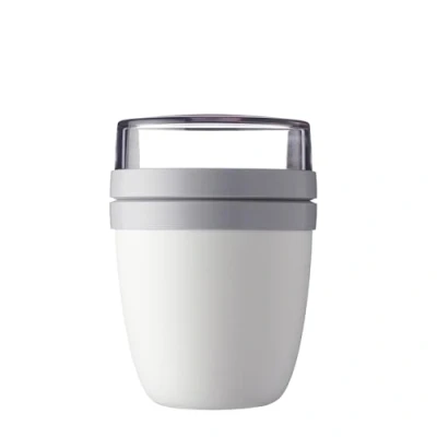Image de Mepal pot à déjeuner Ellipse Blanc bol muesli pratique 500 ml, yaourt, boîte convient au congélateur, micro ondes et lave vaisselle