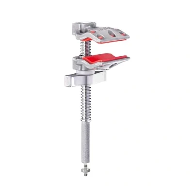 Image de Manfrotto Mini Pince Étau 5 cm avec Mâchoire à l’Extrémité Ouverture Maximale Charge Admissible 25 kg Tige Crantée Fixation Femelle 1/4″ Adaptateur vers Mâle C50MEJ