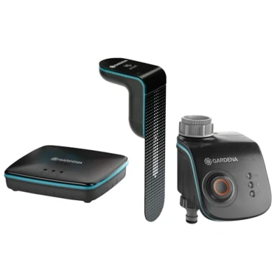 Image de Gardena smart Control Kit capteurs : Système d&#039;arrosage intelligent pour plus de 6 zones, avec Water smart/capteur smart/Gateway smart, à commander via appli (19202 20)