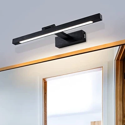 Image de TYhogar Lampe Miroir LED Salle de Bain 40cm 3 réglages température couleur Murale 270 Rotatif Applique 920LM 8W IP44 Intérieure pour Tableau 3000K/4500K/6000K