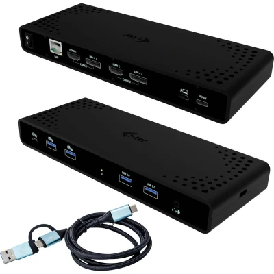 Image de Station d&#039;accueil universelle I TEC pour double écran 4K PD 85 W