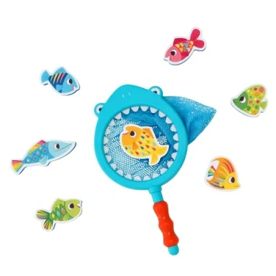 Image de Jouet de bain Tiger Tribe Jeu Requin Attrape Poissons Bioplastique 8 pièces Mixte