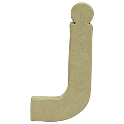 Image de Décopatch AC822C Un support en papier brun mâché 1,5x6x12 cm, Lettre minuscule j