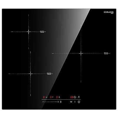 Image de GASLAND IH603BF Plaque de Cuisson à induction 3 feux 6600W, Encastrable 60cm, Fonction Booster