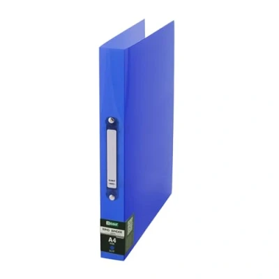 Image de D.RECT 2200 Classeur à anneaux en Polypropylène Couverture Plastique A4 Dos de 35 mm 2 bleu transparent