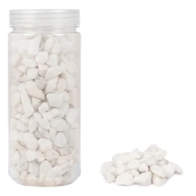 Image de HEKU 30336 01 : Pierres décoratives Blanches 750 g dans Une boîte refermable.