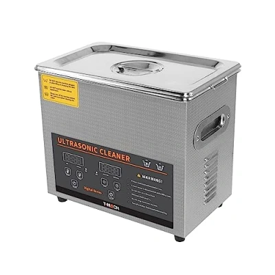 Image de Nettoyeur Ultrasonique Nettoyage à Ultrasons 3L Bijoux Lunettes Disques Outils 240V Température 0 80C Chauffage &amp; Minuterie Intégré [Panier en Filet INCLUS]