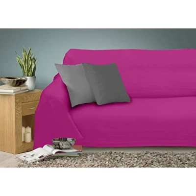 Image de Miracle Home Caiman Couvre lit multifonction 100 % coton Écru 220 x 260 cm