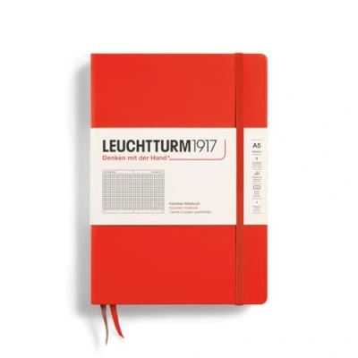 Image de LEUCHTTURM1917 369786 Carnet de notes Medium (A5), Couverture rigide, 251 pages numérotees, Lobster, Quadrillé