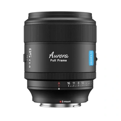 Image de SIRUI Aurora Objectif Full Frame F1.4 85 mm avec Mise au Point Automatique,Téléobjectif Prime Portrait pour Appareils Photo à Monture E FX3, FX6, A7 Series, A7R A7S A9, ZV E1