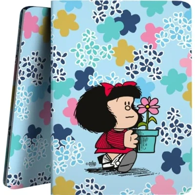 Image de Grafoplás Classeur à pochettes en plastique A4 Couvertures flexibles 30 doublures polypropylène Collection Design Mafalda Lively Polyplas Parfait pour organiser vos fournitures scolaires