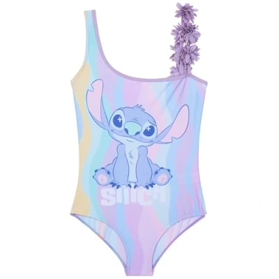 Image de Get Trend Disney Stitch Maillot de Bain Fille 1 Pieces Confortable Kawaii Maillots Ados pour Piscine Plage Cadeau (9 10 Ans, Multi Stitch)
