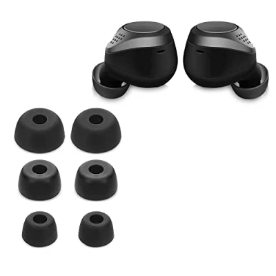 Image de kwmobile 6X Embout Compatible avec Jabra Elite 75t /65t / Active Embouts de Rechange en Silicone 3 Tailles