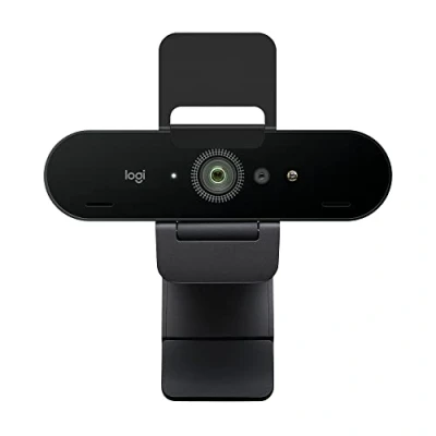 Image de Logitech Brio Ultra 4k HD Pro Webcam, Streaming Rapide 1080p/60ips, Champs de Vision Réglable, Zoom X5, Compatible avec Skype, WebEx, Cisco Jabber, Zoom, Windows Hello, PC/Mac/Portable/Chrome