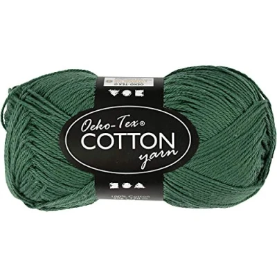 Image de Pelote de fil coton 50 g Vert Sapin