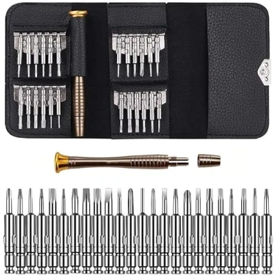 Image de MMOBIEL 25 in 1 Set d&#039;outils Professionel avec: tournevis compatible avec Smartphones, tablettes et autre micro électronique