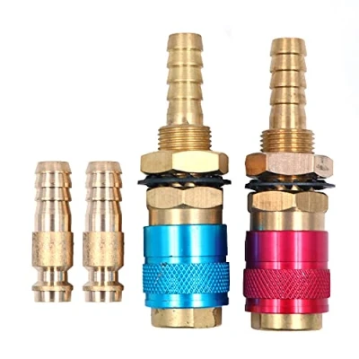 Image de CENPEK Lot de 2 raccords rapides à refroidissement eau et gaz pour chalumeau soudage TIG PTA DB SR WP 9 17 18 26