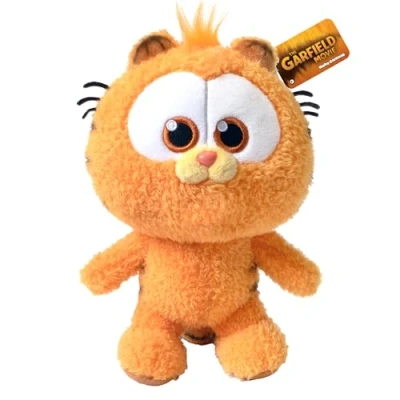 Image de ANIMAGIC Peluche Baby Garfield Chat Toute Douce en Version Bébé Orange pour Les Enfants Fan du Célèbre Endormi Héros de BD Idée Cadeau Anniversaire/Noël dès 2 Ans