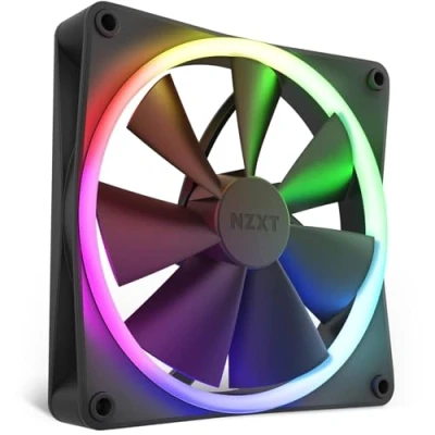 Image de NZXT F140 Ventilateur RGB RF R14SF B1 Personnalisation avancée de l&#039;éclairage Refroidissement silencieux Vendu seul (contrôleur requis et non inclus) 140 mm Noir