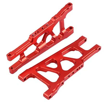 Image de Drfeify Bras de Suspension Universel Avant arrière pour Traxxas Slash 1/10 RC Voiture RC(Red)