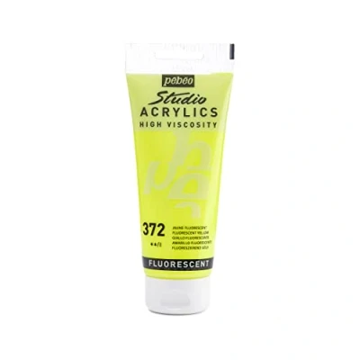 Image de Pébéo 837372 Studio Acrylique Tube Jaune Fluorescent 100 ml